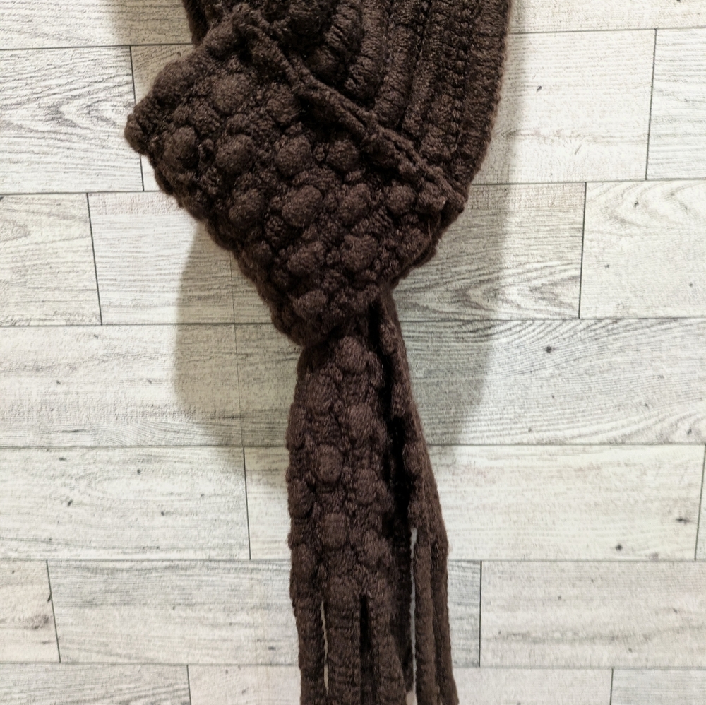 britts Knits Brown Knit Scarf - Picture 3 of 6
